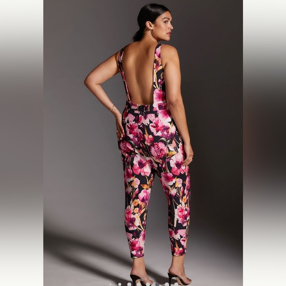 Anthro Floral Sweetheart Jumpsuit - Picture 5 of 15